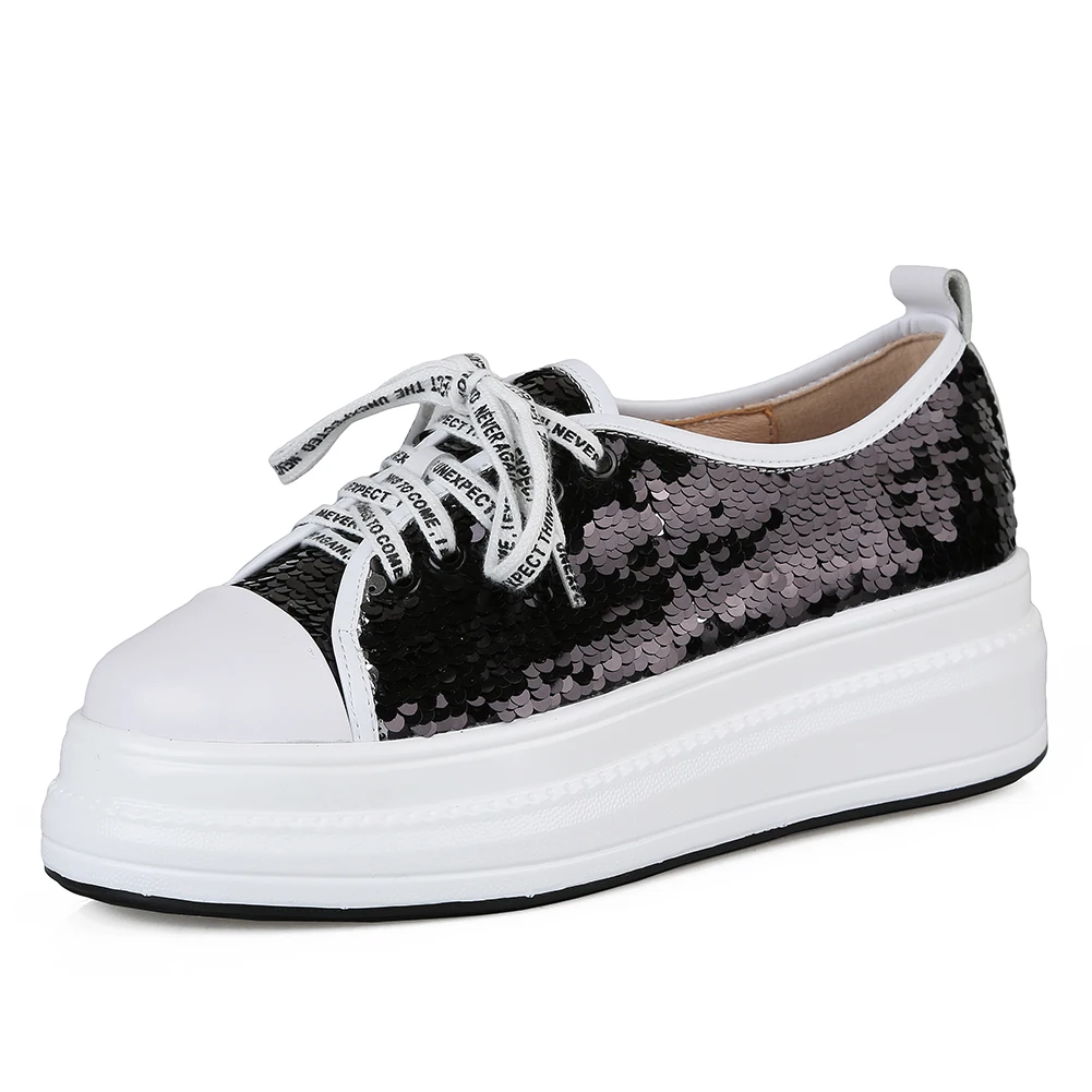 Dropship Colorful Blings Spring Autumn Leisure Women Shoes Woman Genuine Cow Leather Shoes Flats Woman