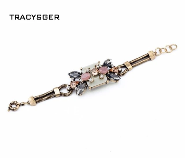 Женский/TRACYSGER/эксклюзивный ретро браслет с инкрустацией|exaggerated bracelet|bracelet