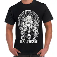 Облегающая футболка H P loveccraft Cthulhu Horror fiction Writer