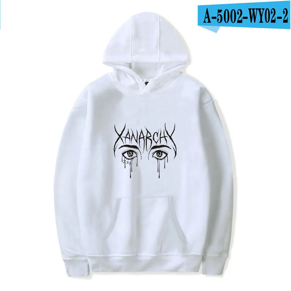 Lil xan Xanarchy толстовки для мужчин и свитшоты весна осень хип хоп мужской пуловер худи Харадзюку модная уличная одежда для женщин - Цвет: A-5002-WY02-2