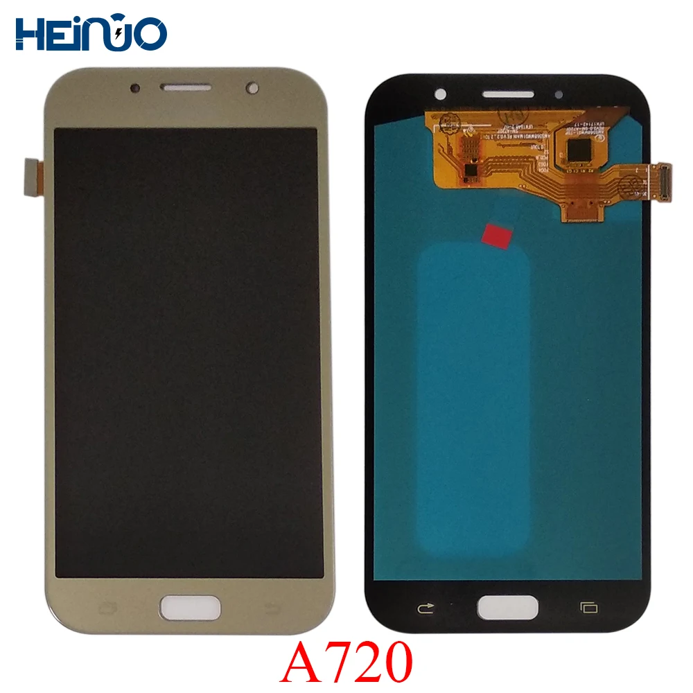 

100% Super AMOLED LCD For Samsung Galaxy A7 2017 A720 A720F SM-A720F LCD Display Touch Screen Digitizer Assembly LCD Replacement