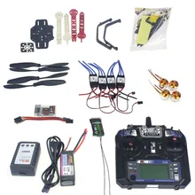 Полный комплект для 4-осевого летательного аппарата дрона-квадрокоптера с дистанционным оси составляет самолет комплект F330 Полетный контроллер рамки QQ Super полета Управление Flysky FS-i6 TX F02471-H