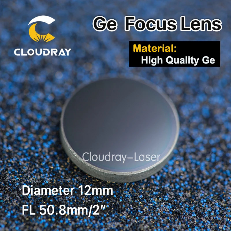 melhor Lente de Focalização para CO2 Cloudray Alta Qualidade Ge DIa Máquina de Corte da Gravura Do Laser. 12mm Focal 50.8mm 2 \