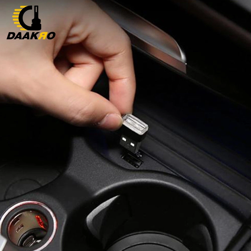 Миниатюрная Светодиодная лампа с USB автомобильное освещение декоративная