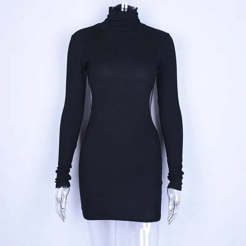 high neck backless wrap dress19