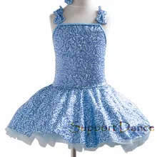 Комплект из 2 предметов с большим бантом с блестками балетное платье-пачка для детей и взрослых танцевальный костюм C32