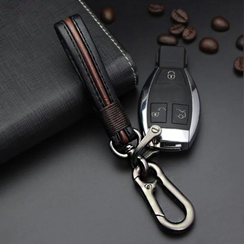 B Coffee Мода 1 шт. PU кожаный металлический брелок для ключей автомобиля кошелек сумка брелок для автомобиля брелок - Цвет: B Coffee