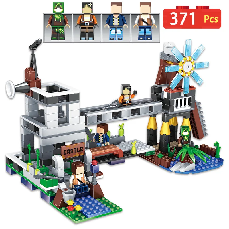 

My World Windmill Battlefield Building Blocks Compatible LegoINGLYs Minecrafted Active Character Blocks Children Gift Toys