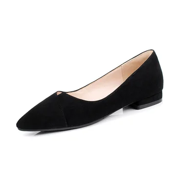

Leisure frosted sheet shoes in the spring of 2019 small pure and fresh and low heel side