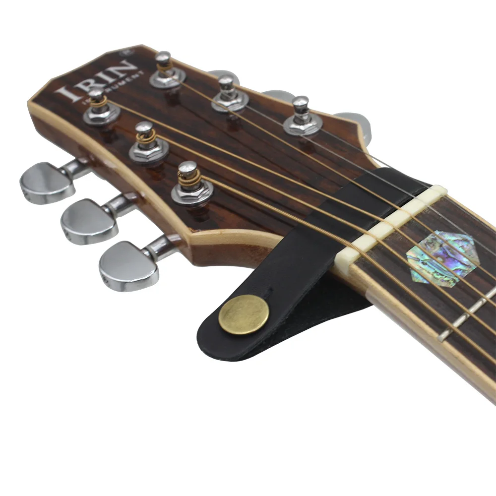 Акустическая гитара шейный ремень Кнопка подголовник адаптер Синтетическая кожа с металлическим крепежом гитарные части и аксессуары