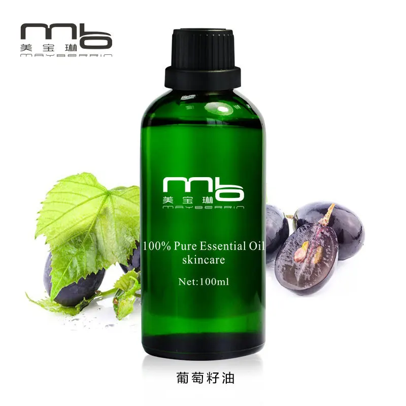 Grape Seed Base Oil Essential Oils Body Massage Oil Acne Treatment Whitening Moisturizing Anti
