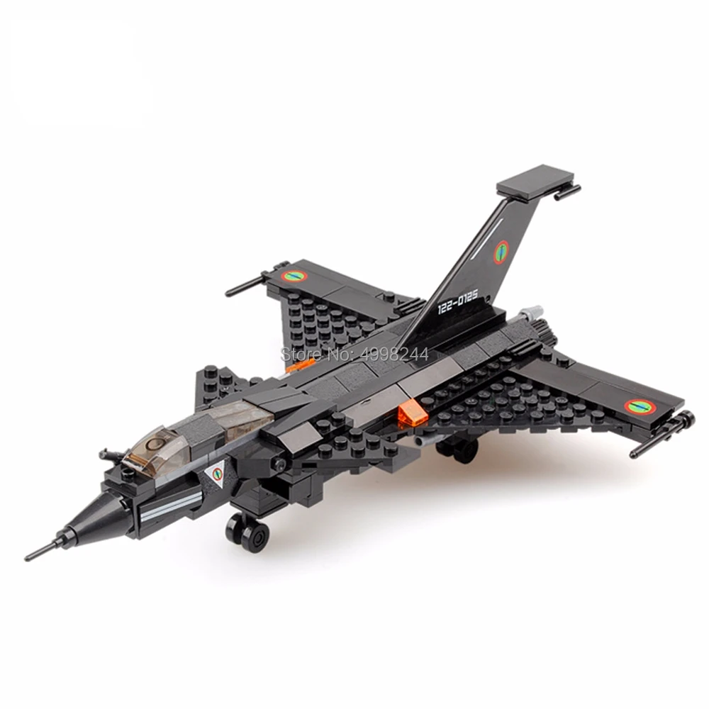 

98407 191pcs military rafale fighter airplane building block Bricks Toy