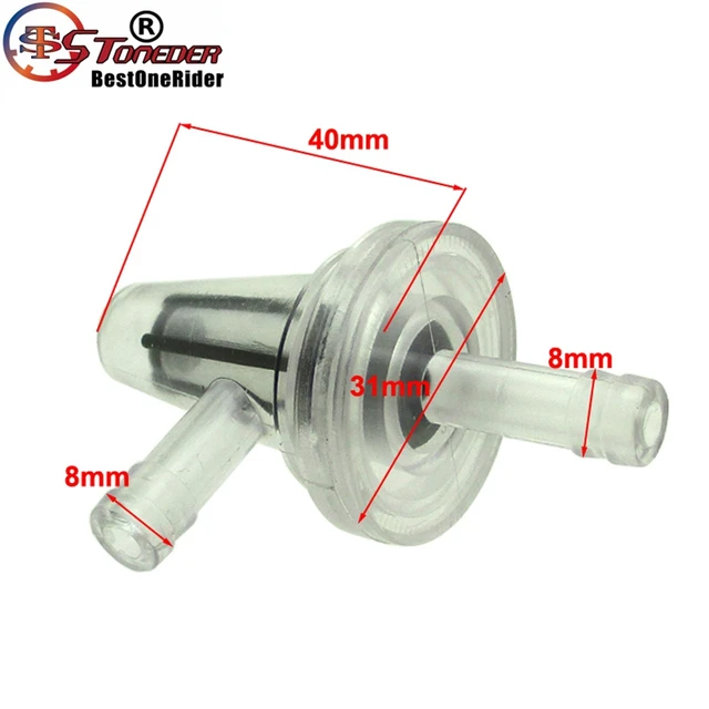STONEDER 5x 90 Degree 1/4″ In-Line Fuel Filter For Honda Yamaha Suzuki MTD Kohler Briggs Stratton Kawasaki Mower Tractor ATV UTV