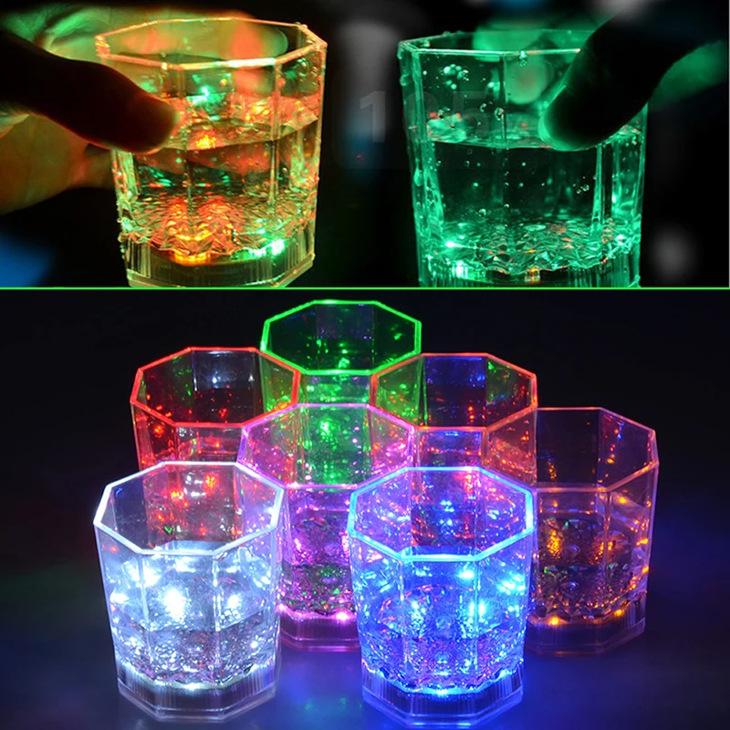 

New Party LED Glowing Mug Water liquid Inductive Light-up karaoke bar nightclub Paty shine cup KTV activity party Drink Mugs DA