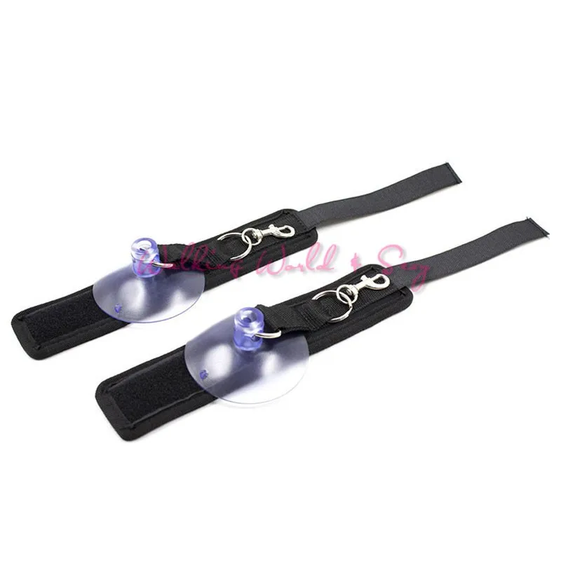 Nylon Ankle Or Hand Cuffs With Vacuum Suction Cup Fetish Slave BDSM Bondage Restraints Adult Game Erotic Sex Toys For Couples 