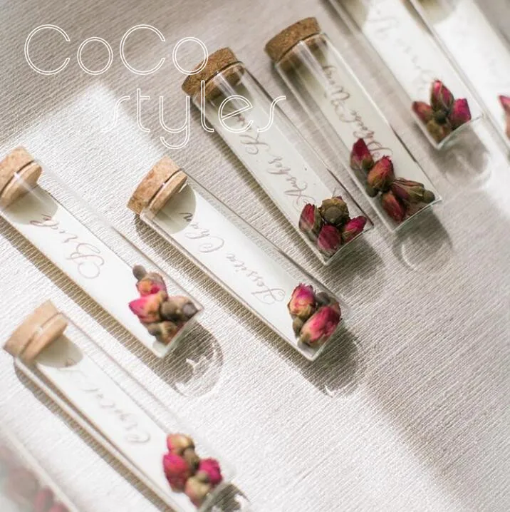  Cocostyles bespoke novel drift bottle name card with hand writing for calligrapher different weddin - 32894503595