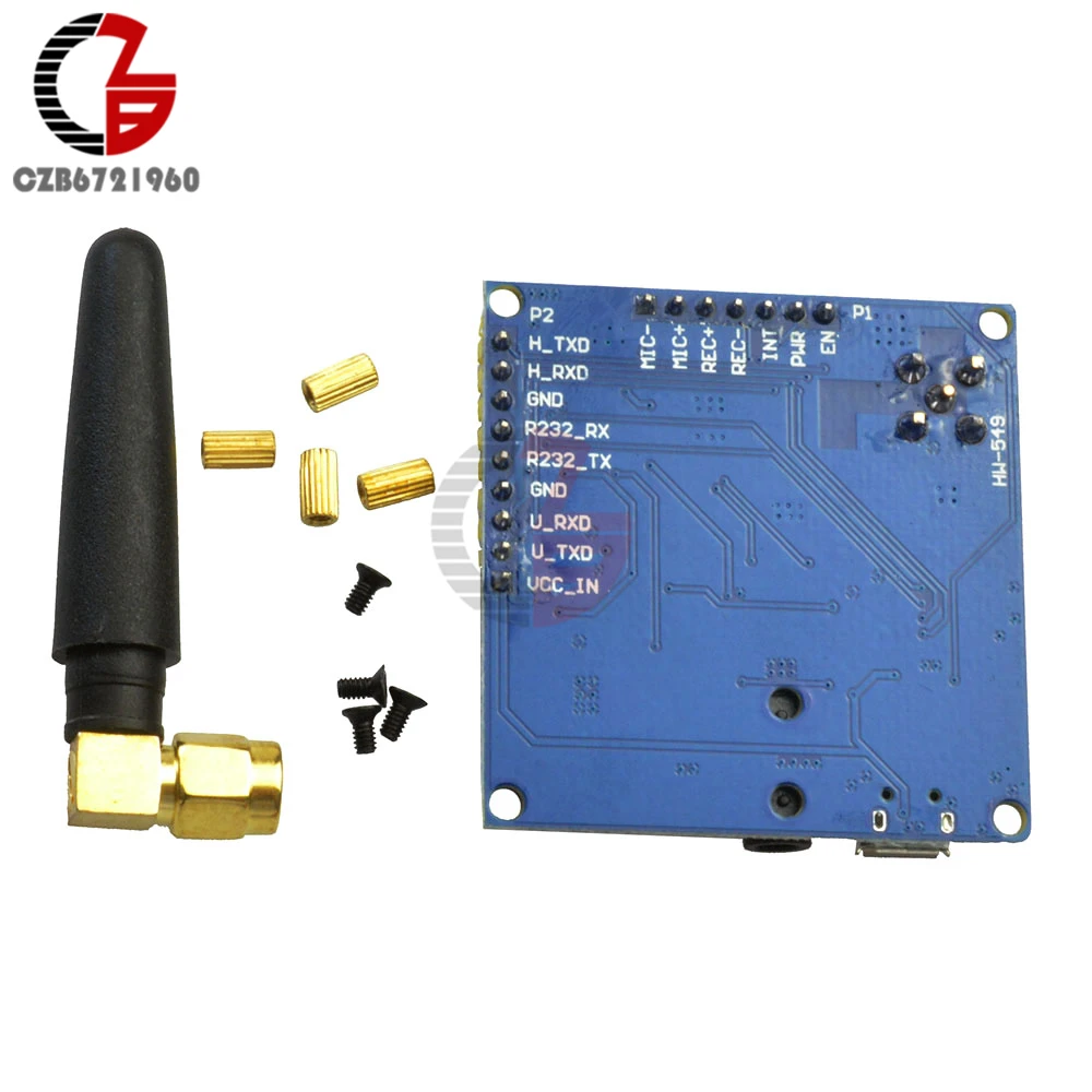 A6 GPRS GSM Pro Serial Module Dual Band Wireless Developemnt Board TTL ...