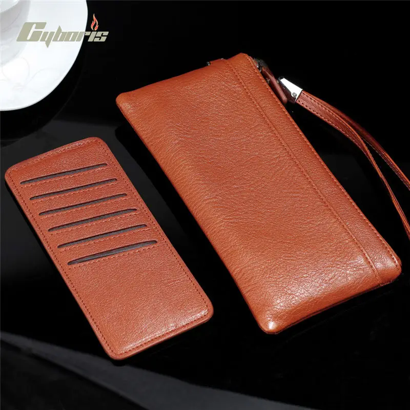 CYBORIS Genuine Leather Case for Xiaomi 5s Mi5 Mi 5 Xiaomi Redmi 4 3 3S Pro 3X Note 3 4 4X 2 Pro Prime Mi5S Plus Mi4C Wallet