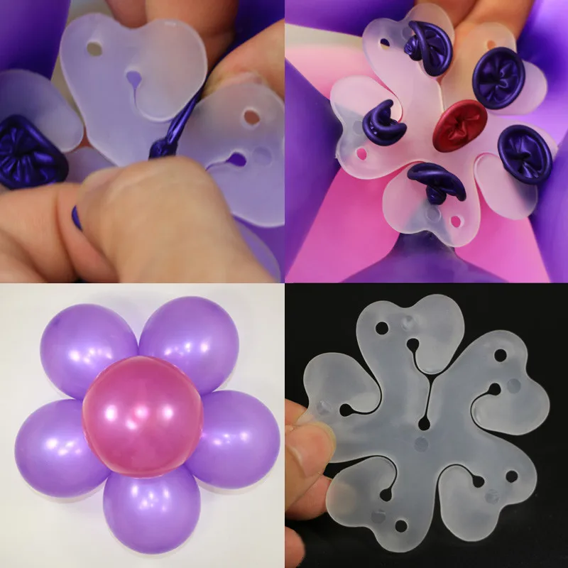 Us 1 05 25 Off 5 Pieces Balloon Clip Air Balloon Seal Flower Fixed Decorate Number Letter Hydrogen Airballoon Glue Clamp Folder Birthday Party In