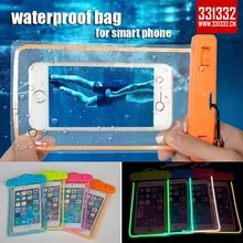 10 шт./лот 331332 Универсальный Водонепроницаемый Чехол сухой мешок из прозрачного ПВХ герметичный подводный смартфон Чехол
