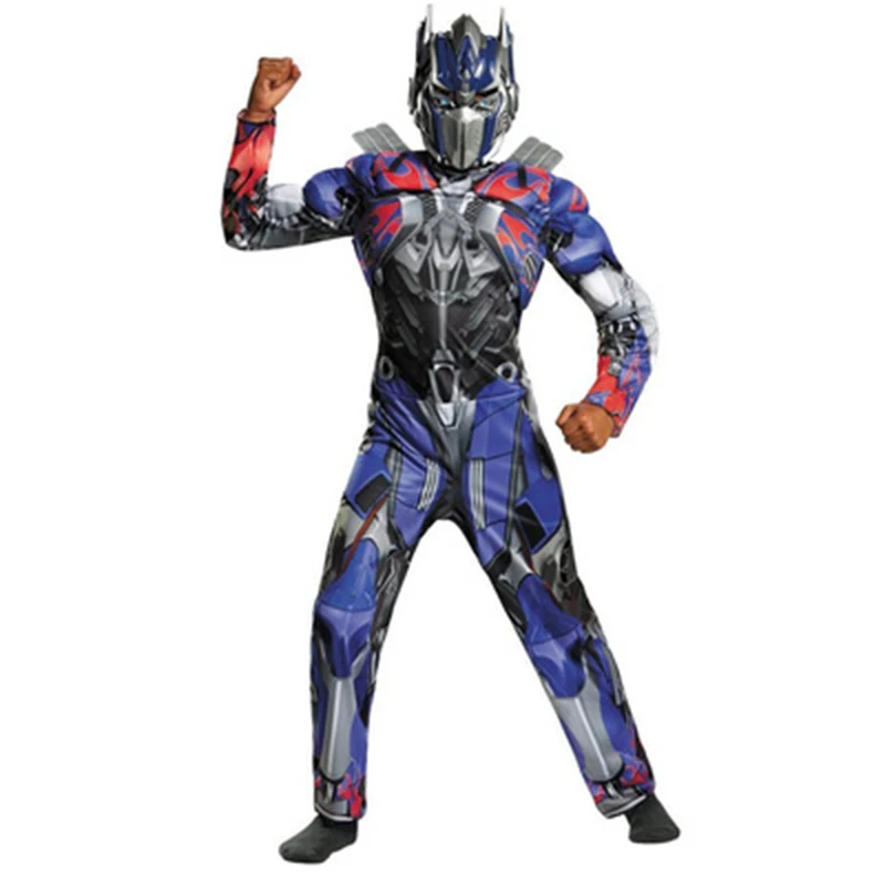 

Cosplay Kids Superhero Trains Autobots Formers Optimus Prime Costume Children's Wear Jumpsuits Onesies