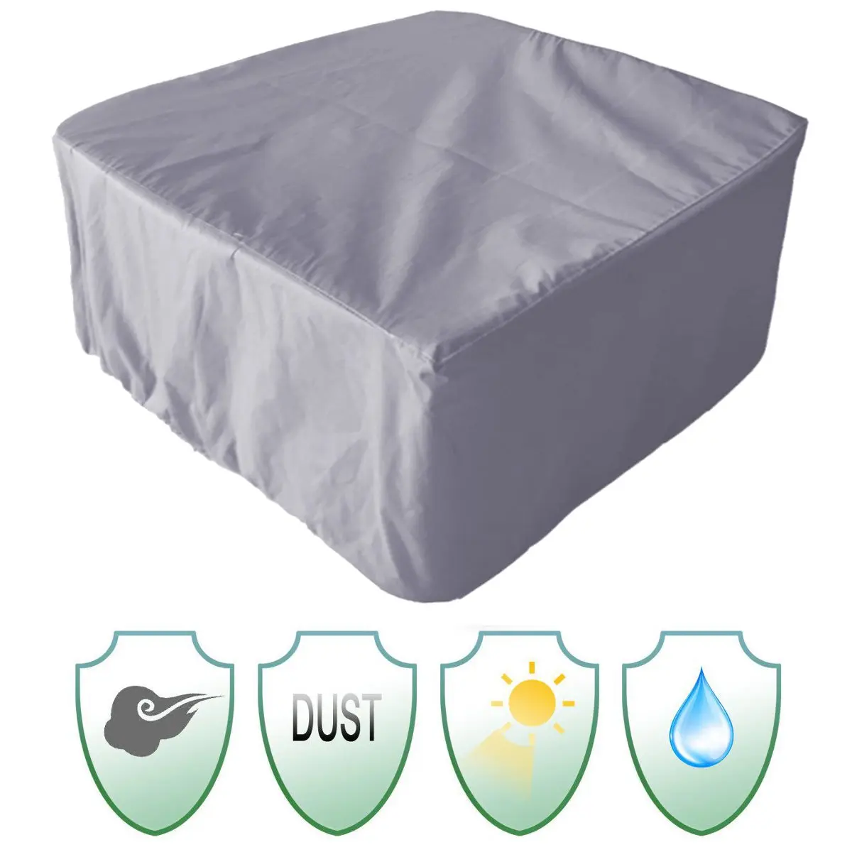 

255x255x80CM Outdoor Garden Yard Patio Table Waterproof Cover Furniture Dust Shelter Protection For Sofa Table Chair Dust Proof