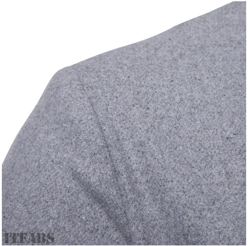 Для мужчин Slim Fit Стенд воротник пальто Топы корректирующие Военная Униформа куртка зимняя верхняя одежда Блейзер
