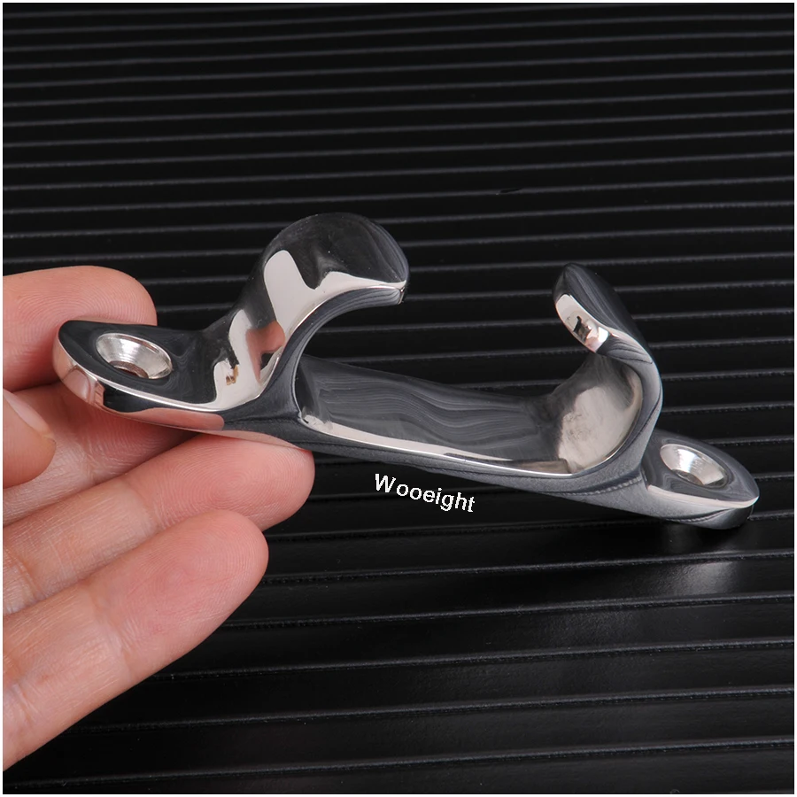 4Inch Stainless Steel 316 Polished Dock Deck Fair Lead Cleat Line Rope Hardware  Fitting For Boat Yacht Marine Caravan (7)