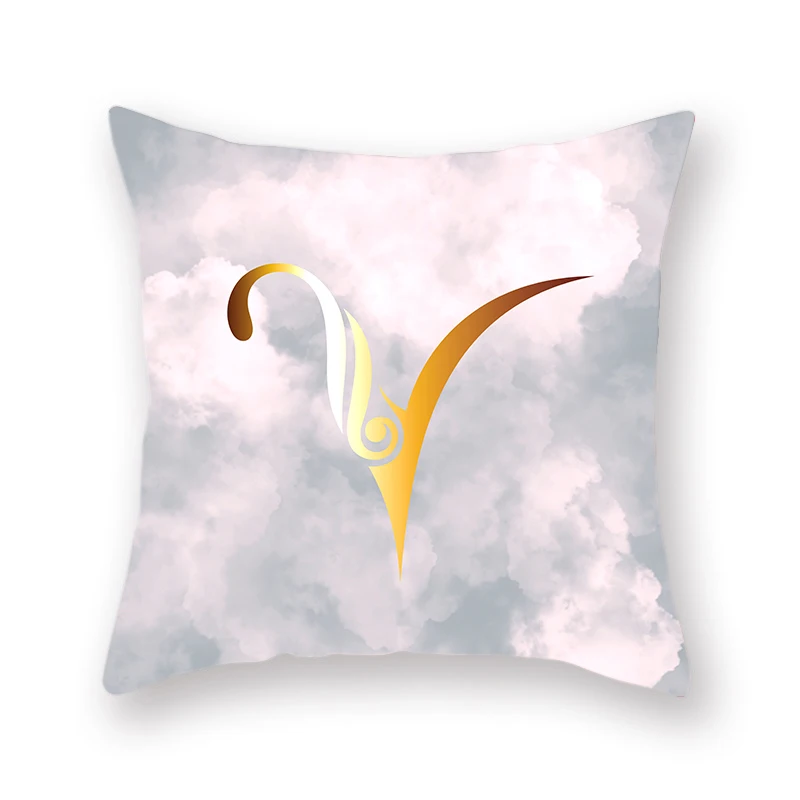 Golden Design Pillowcase Twelve Constellation Symbol Pattern Still Pisces Taurus Virgin Decorative Square Cushion Cover45x45cm