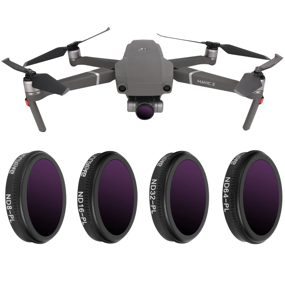 Для DJI Mavic 2 Zoom NDPL ND4/8/16/32 Полярный фильтр нейтральной плотности Улучшенный Набор