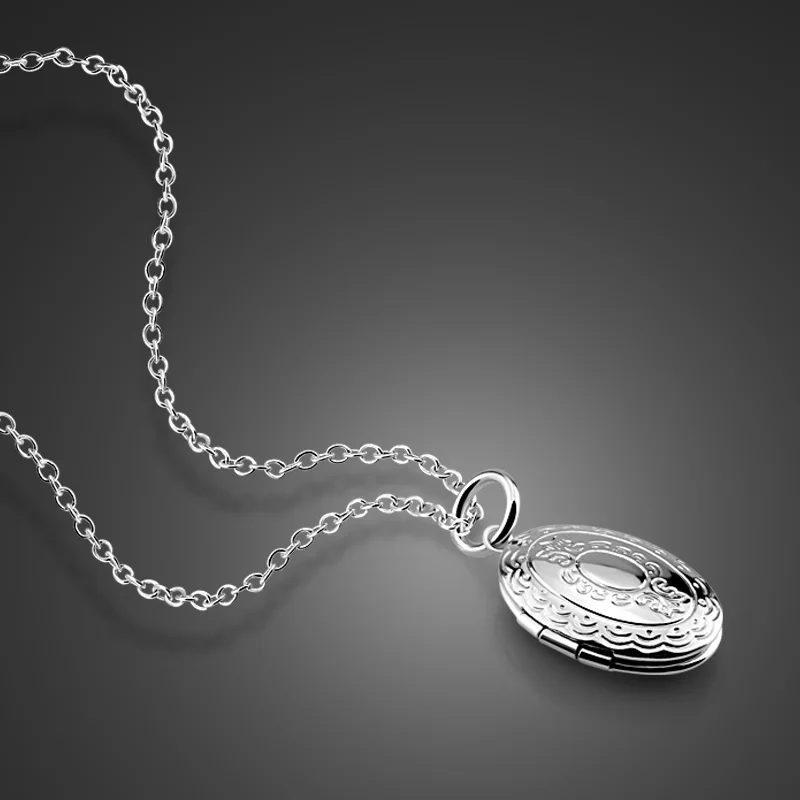 Модное серебряное ювелирное изделие, чистое серебро 925 пробы, ожерелье для девушек, креативная фото коробка, подвеска, дизайн, твердая Серебряная цепочка для ключицы, лучший подарок