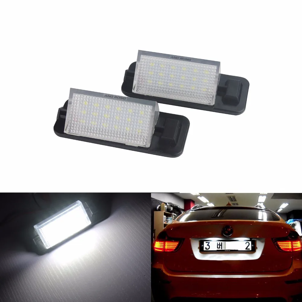 

ANGRONG 2pcs For BMW 3 Series E36 Canbus White LED License Number Plate Light Lamp 92'-98'(CA246)