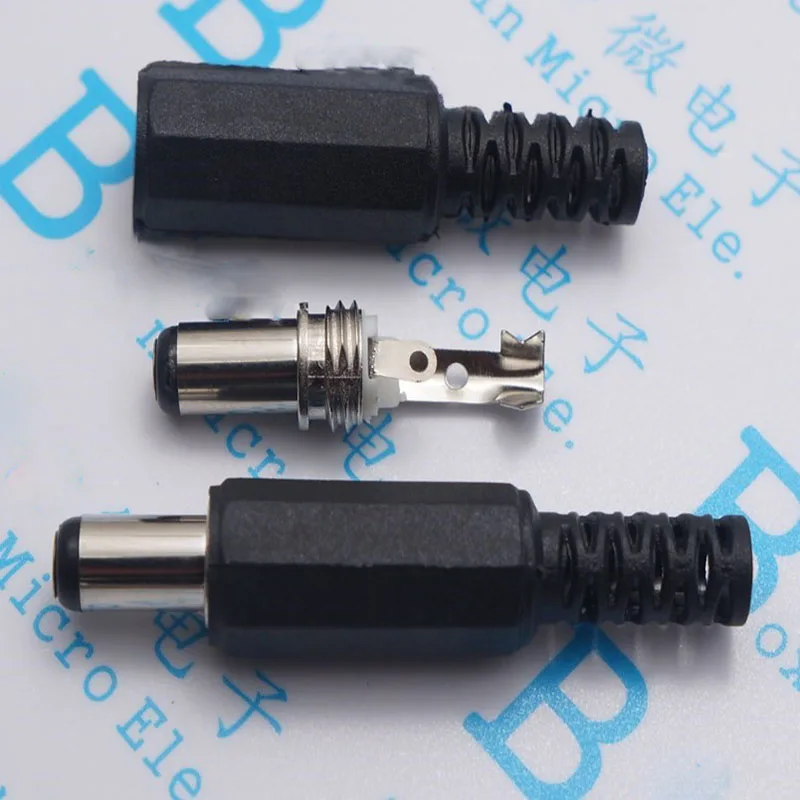 

DC plug 5.5 * 2.1 MM needle length 9 MM DC005 male head DIY plug