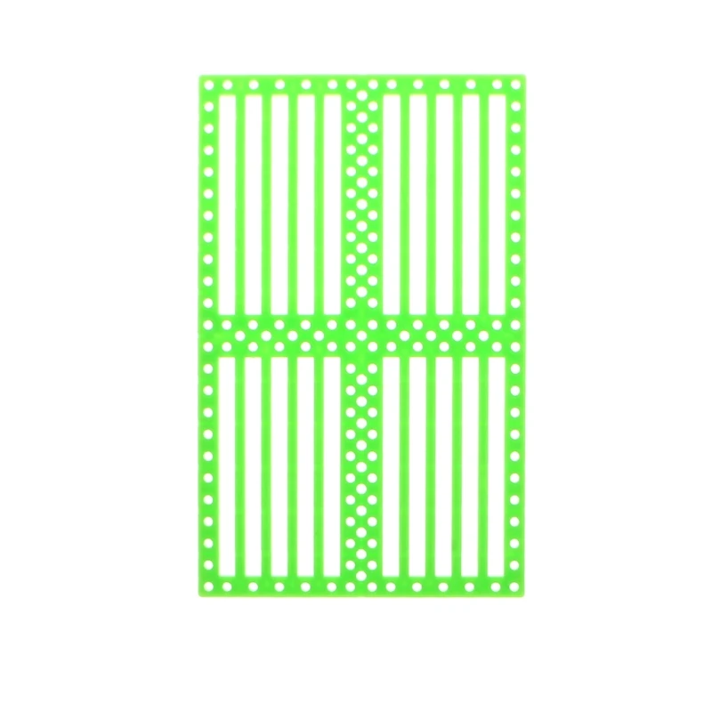 Plastic Functional Panel Chassis DIY Toy Car Shell Plate Perforated 7.5cmX12cm
