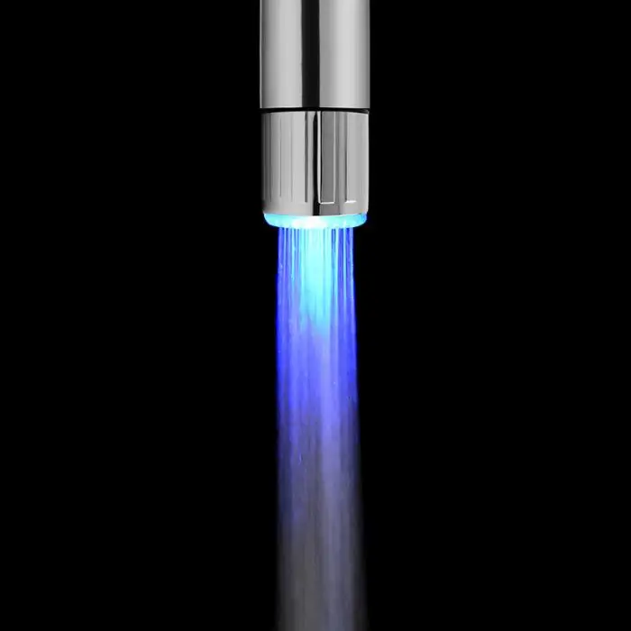 Светодиодный смеситель для воды для душа, 7 цветов, красочное световое изменяющееся свечение, водопроводный кран, распылительная головка для ванной комнаты, Прямая поставка