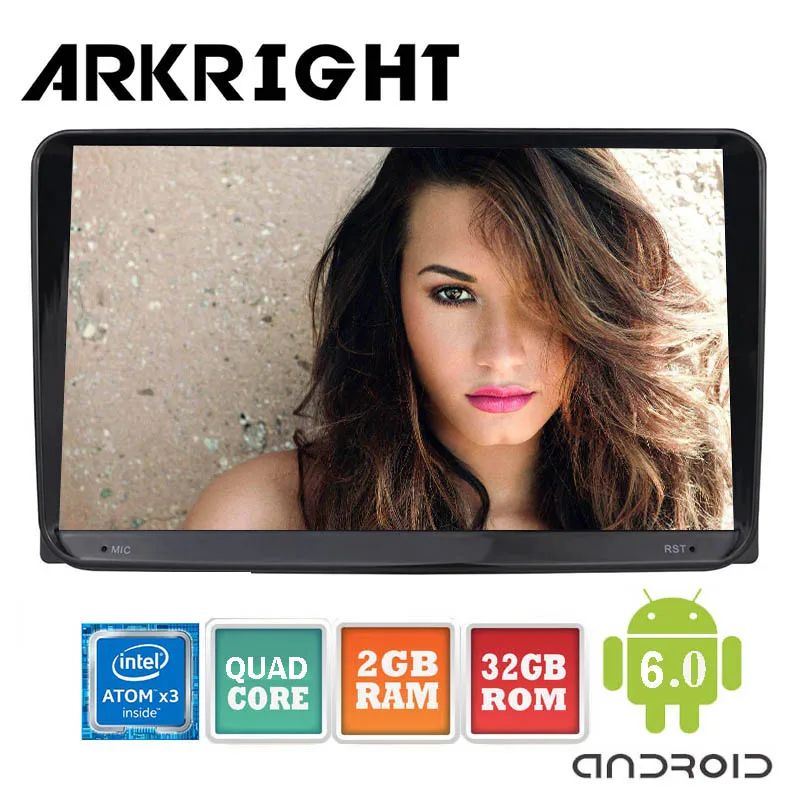 

ARKRIGHT 9'' inch 2 Din Head Unit For VW Android 6.0 Car Audio Stereo GPS Navigation Quad Core 2GB 32GB Mulitimedia music player
