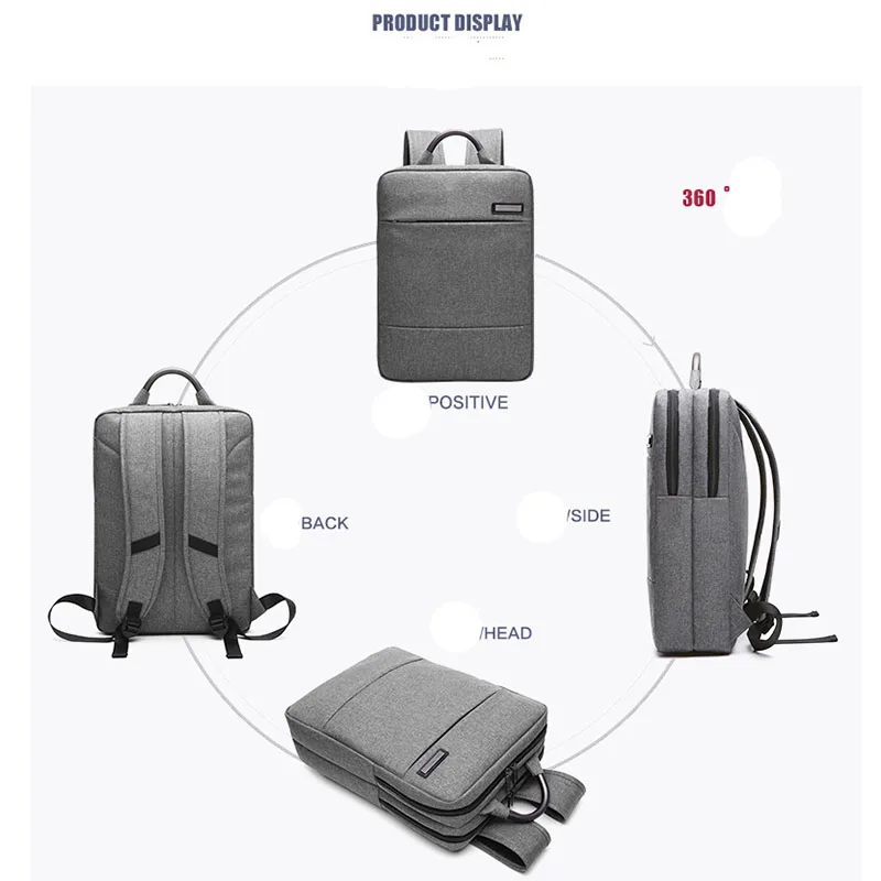 New Laptop Bag 17 inch Backpack For Macbook Air Pro 15.6 Computer Case Travel Storage Bags Casual business Handbag For Women Men (6)