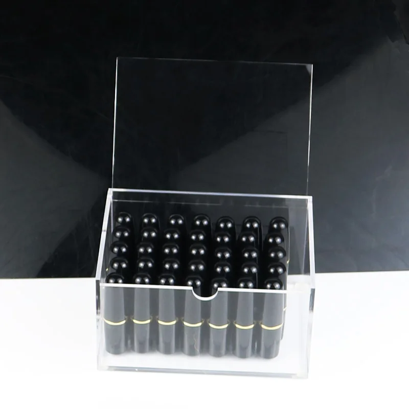 

Acrylic Jewelry Storage Box Drawer Style Makeup Organizer Clear Flip Cover Storage Case Desk Storage Box Dress Table Home Storag