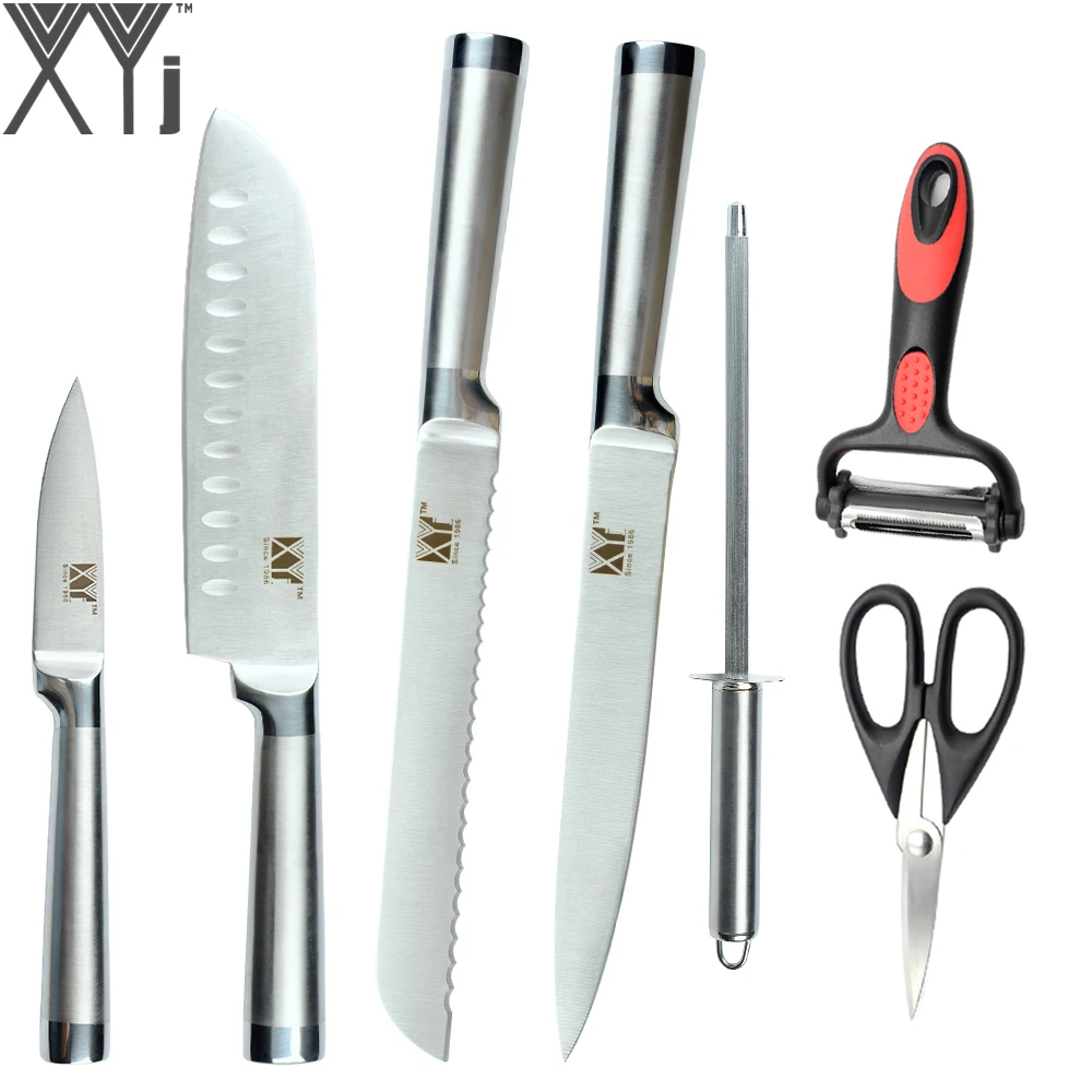 XYj Brand 4pcs Ktichen Knives 3.5" 7" 8" 8" Stainless Steel Knife