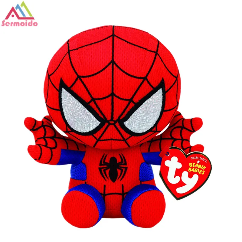 

sermoido Marvel TY Spiderman Plush, Red/blue, Regular Plush Regular Stuffed Animal Collection Doll Toy DBP255