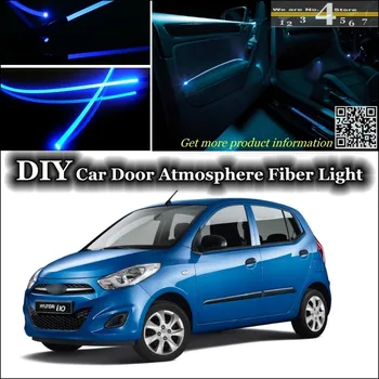 

For Hyundai i10 Grand Xcent Inokom For Dodge i 10 interior Ambient Light Tuning Atmosphere Fiber Optic Band Lights Door Panel