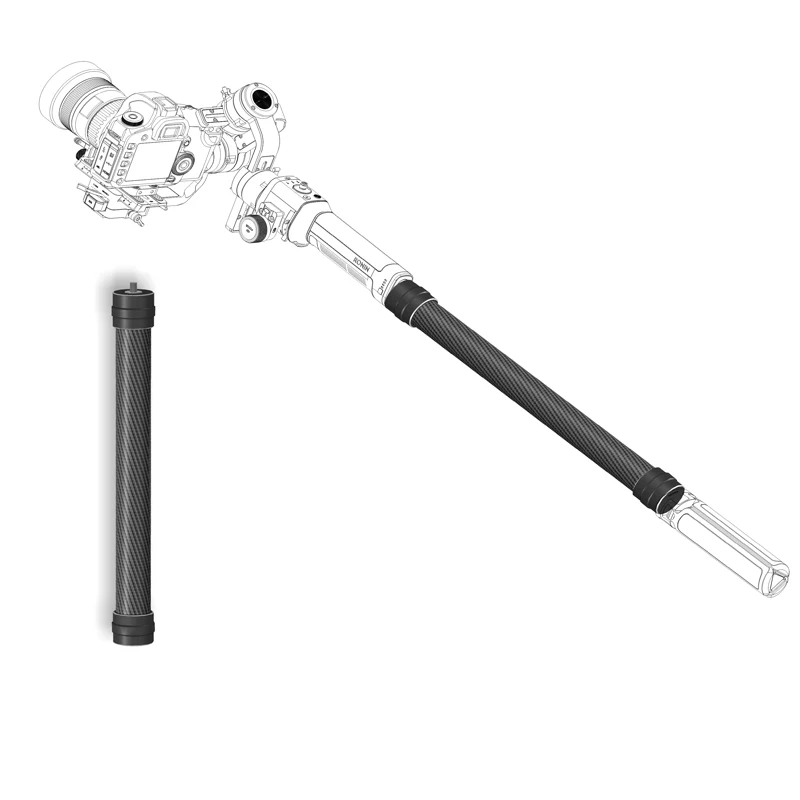DJI Ronin S Camera Extended selfie stick carbon Professional handheld photography gimbal lengthen carbon fiber rod with 14 38 Screw  1 (5)