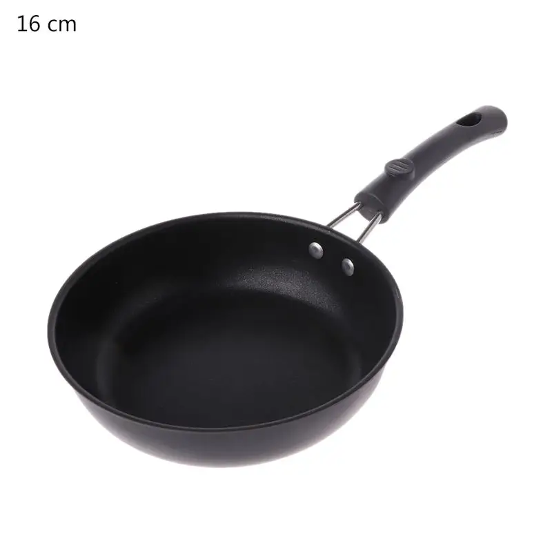 Кухонная антипригарная железная сковорода с длинной ручкой для жарки газовая, индукционная плита для яиц блинов посуда - Цвет: 17x4.5x33.5cm