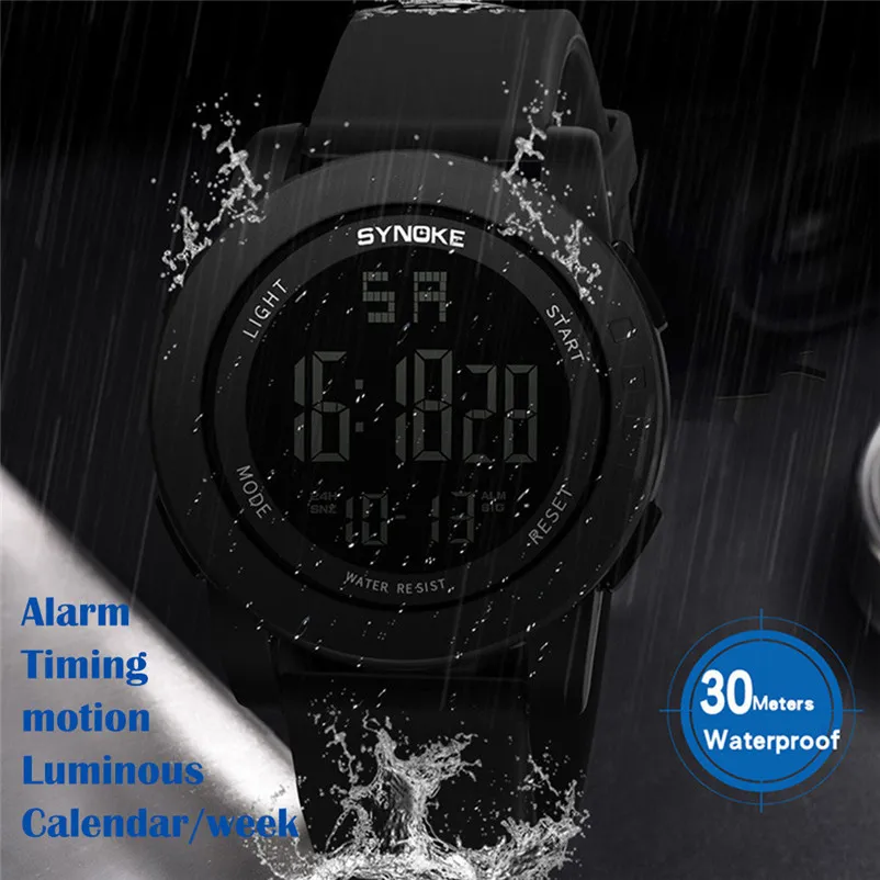 SYNOKE brand men sports watches zone Multi Function Military Sports Watch LED Digital Dual Movement Watch Clock Relogio O29#N (5)