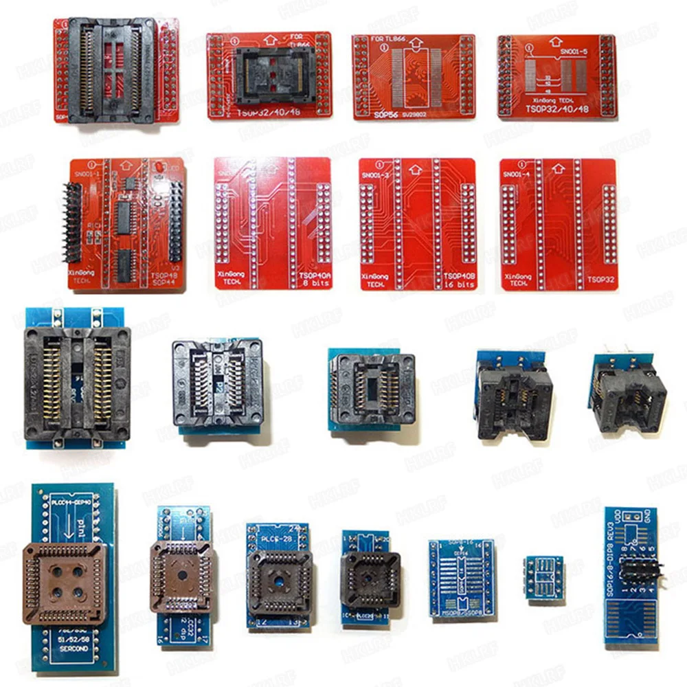 XGECU Универсальный TL866II плюс программатор EPROM EEPROM флэш-биос AVR BGA63 BGA48 TSOP48 адаптер для TL866II PLUS