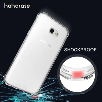 

1000pcs Transparent Acrylic Shockproof Soft Silicone Case For Samsung A3 5 67 2017 Phone Case Silicone Frame Hard PC Clear Cover