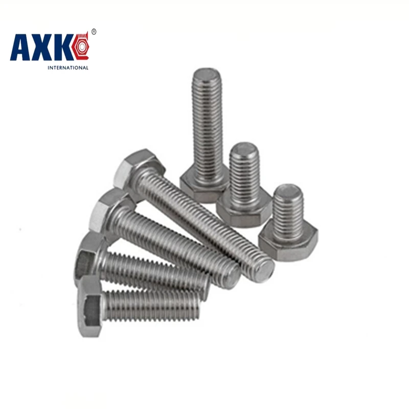 

AXK M12*1.5*55/60/70/80 M12x1.5x55/60/70/80 304 Stainless Steel ss DIN933 Bolt Thin Pitch Fine Thread External Hexagon Hex Screw