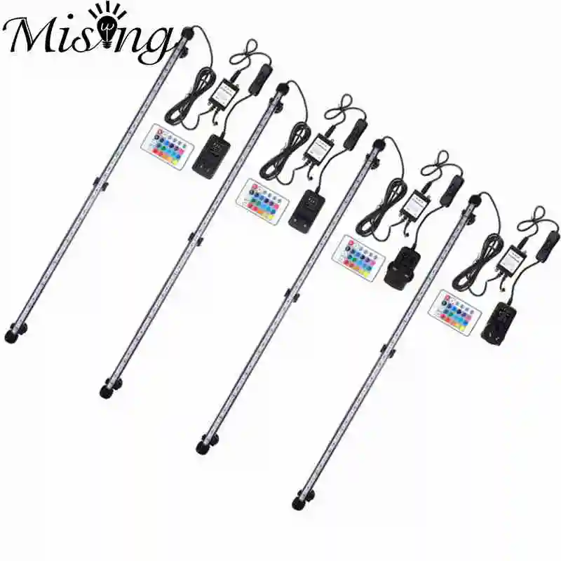 

LED Aquarium Fish Tank Light Bar Lamp Submersible Blue White RGB 5050 SMD Remote Control