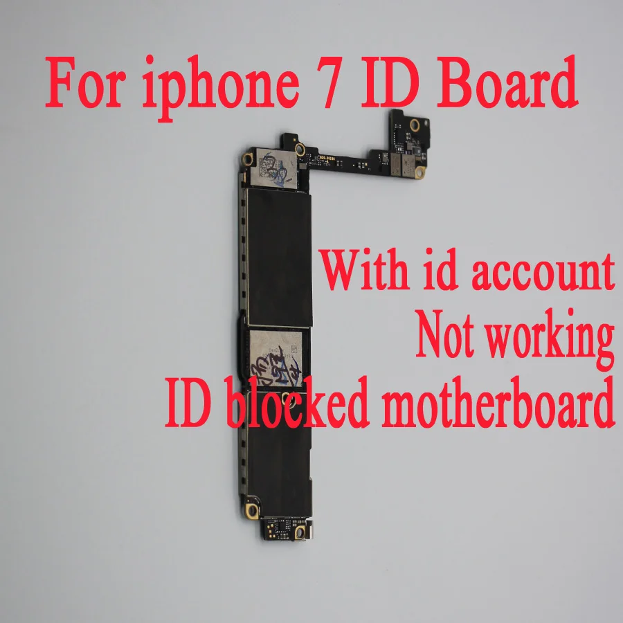 

For iphone 7 7 Plus With ICloud ID lock original motherboard NOT working,This board cannot enter the system,use to repair