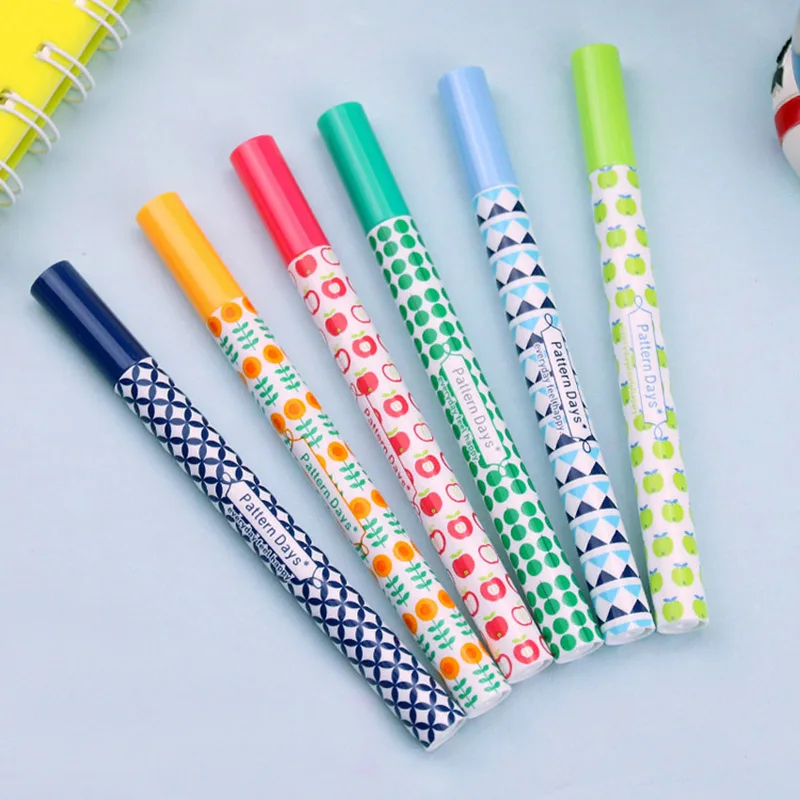 

6pcs/lot Mini Printing Fountain Pens Calligraphy Ink Pen 0.5mm for Kids Students Writing Gift Office School Supplies Stationery